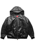 KUSIKOHC leather bomber jacket