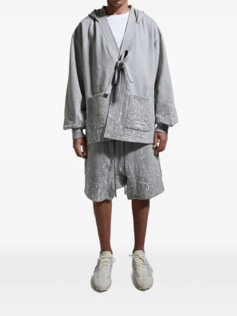 Mostly Heard Rarely Seen paint-embroidered Kimono hoodie
