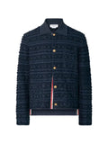 Thom Browne knit tweed 4-Bar utility jacket