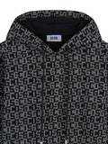 GCDS monogram-print drawstring hoodie