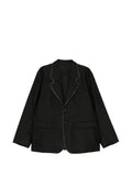 Mastermind World contrast-stitched notched-lapel jacket
