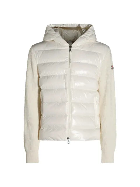 Moncler padded panelled hoodie