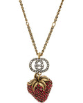 GUCCI RED DIAMOND STRAWBERRY NECKLACE
