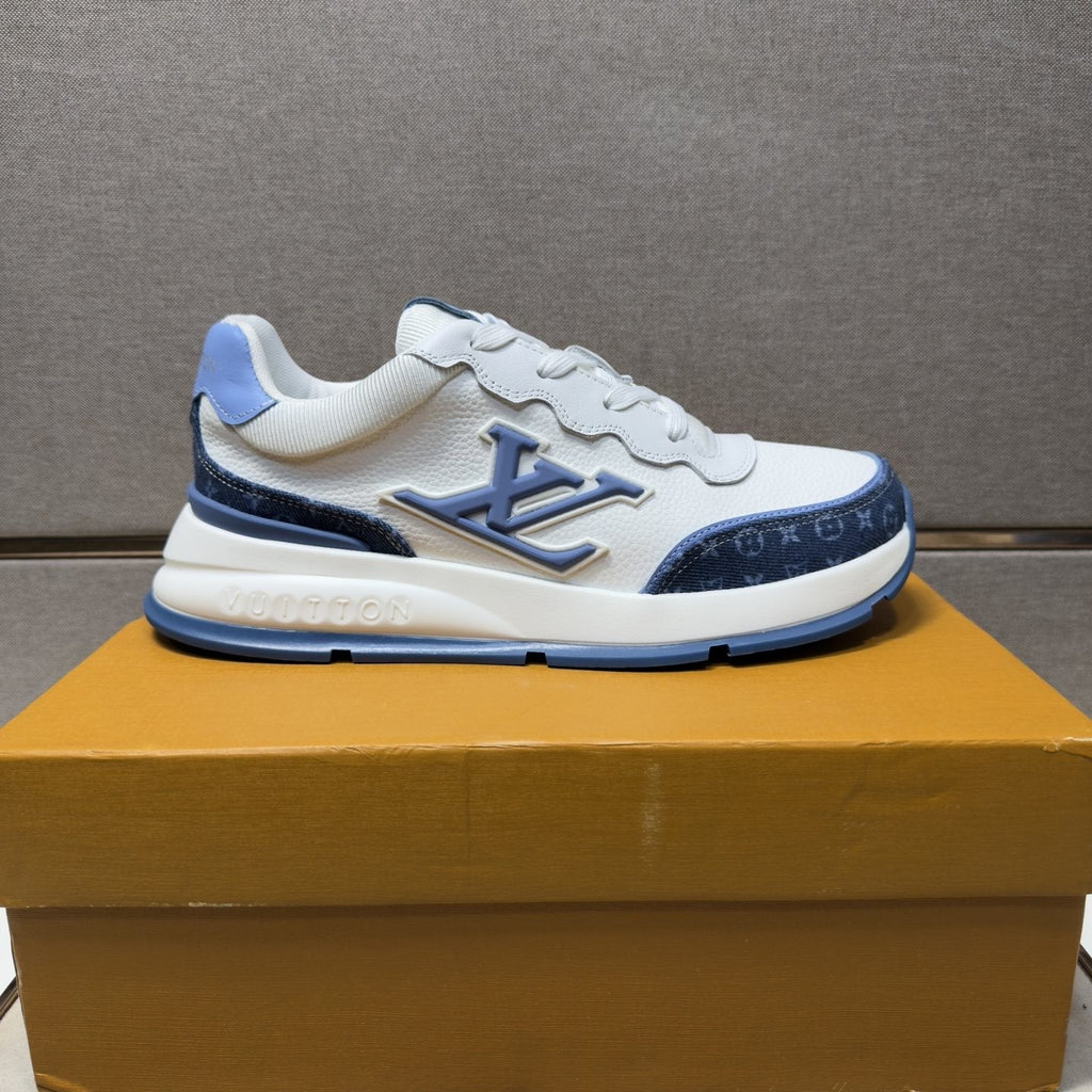 Louis Vuitton Contrast-Trim Low-Top Sneakers